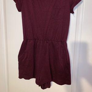 Burgundy Romper